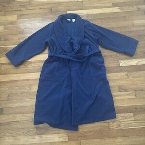 L.L.Bean Kids Fleece Bathrobe Blue Size L 14-16
